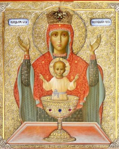 Икона «Неупиваемая Чаша». Освящена во Владычном Введенском женском монастыре.